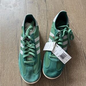 Adidas SL 72 RS Green Sneakers with White Stripes